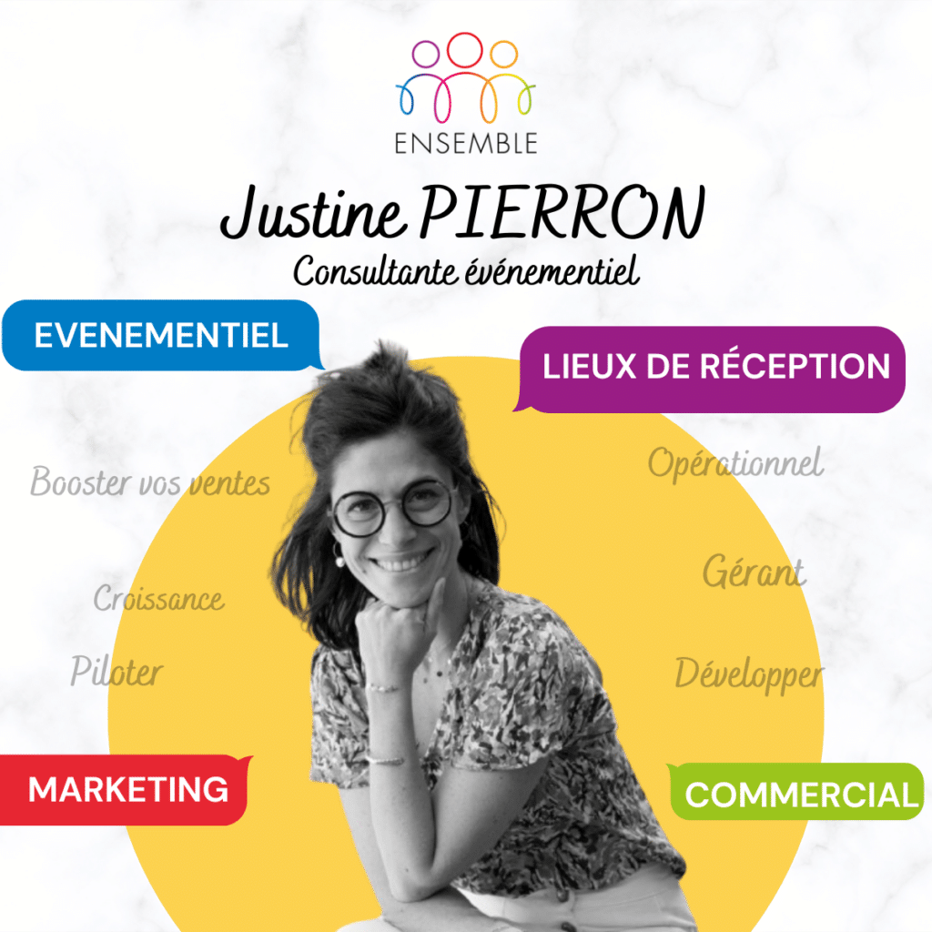 Justine Pierron guide le développement des lieux de réception sur le marché B to B.