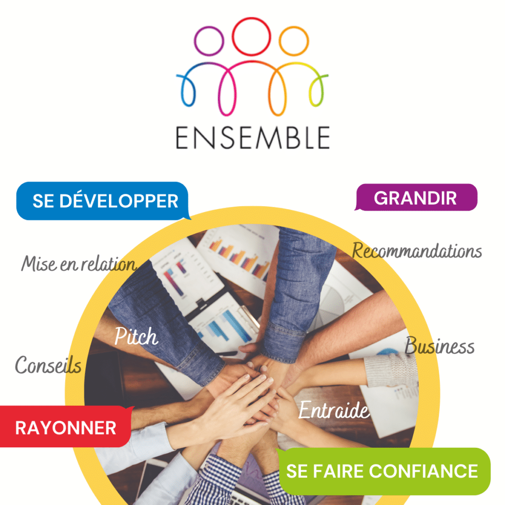 𝗘𝗡𝗦𝗘𝗠𝗕𝗟𝗘 est une association basée à Rillieux-la-Pape, créée par des entrepreneures 𝙋𝙊𝙐𝙍 les entrepreneur(e)s.