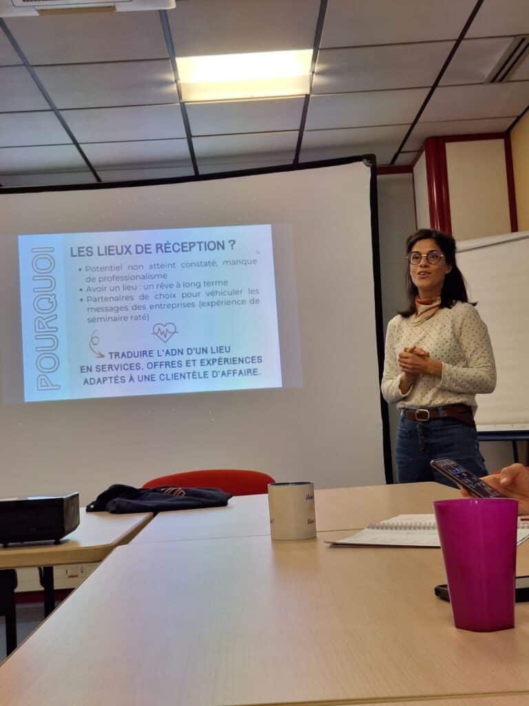 Justine Pierron guide le développement des lieux de réception sur le marché B to B.