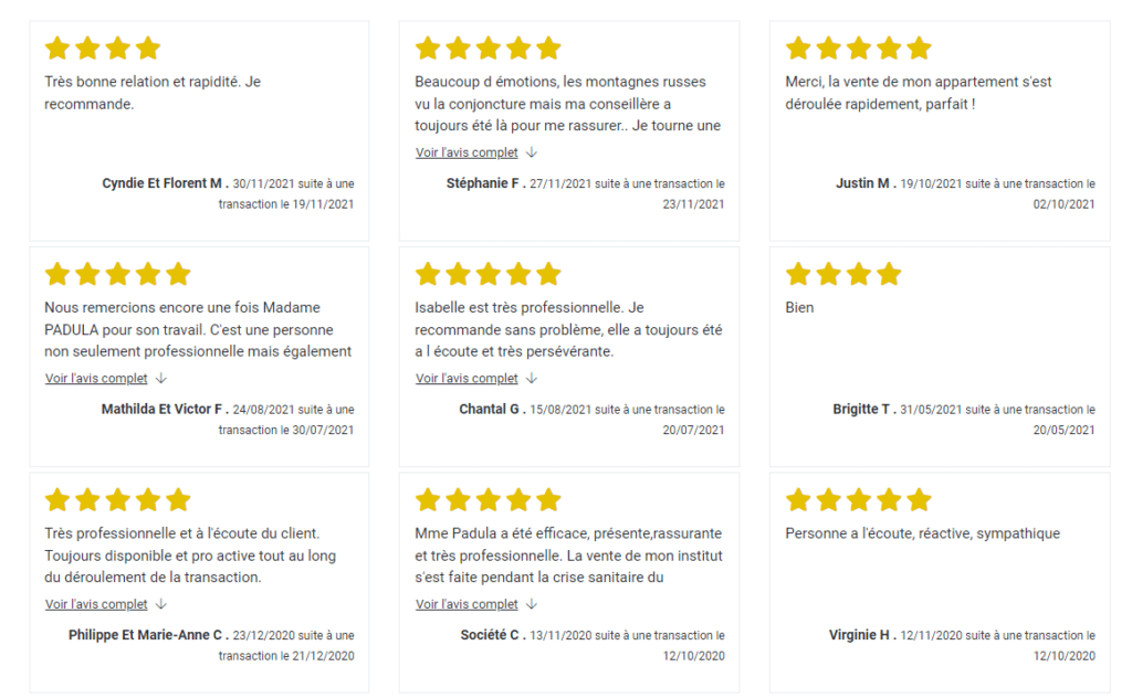 Faites confiance à Isabelle PADULA et Optimhome pour vendre votre bien immobilier.