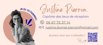 Développez vos lieux de réception avec Justine Pierron.